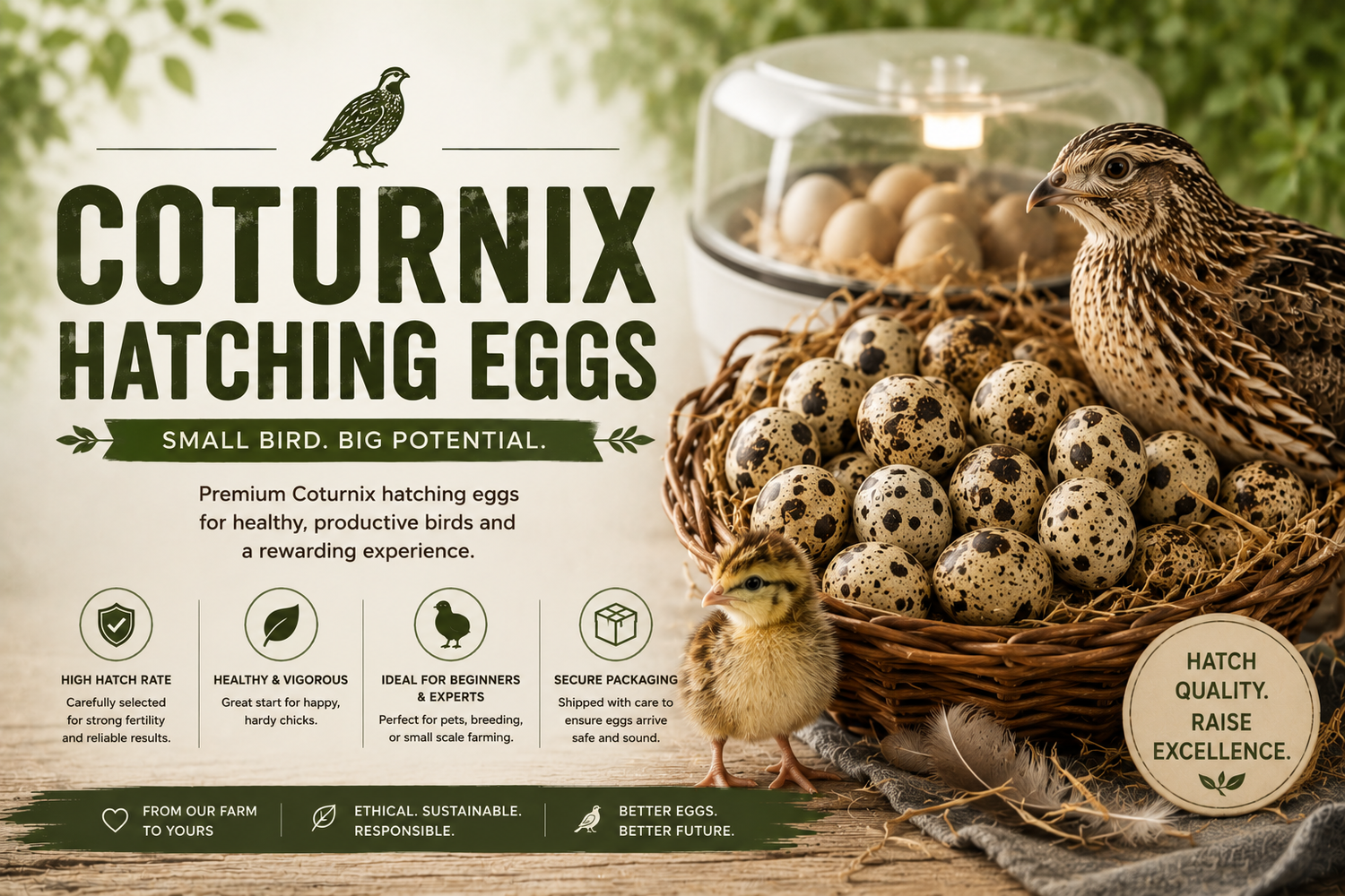 Coturnix Hatching Eggs