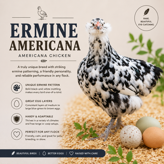 Ermine Americana Hatching Eggs